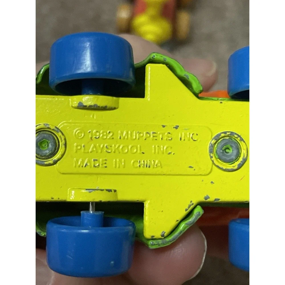 Muppets Lot 8 Cars Die Cast Toys Playskool Big Bird Cookie Monster Vintage 80s